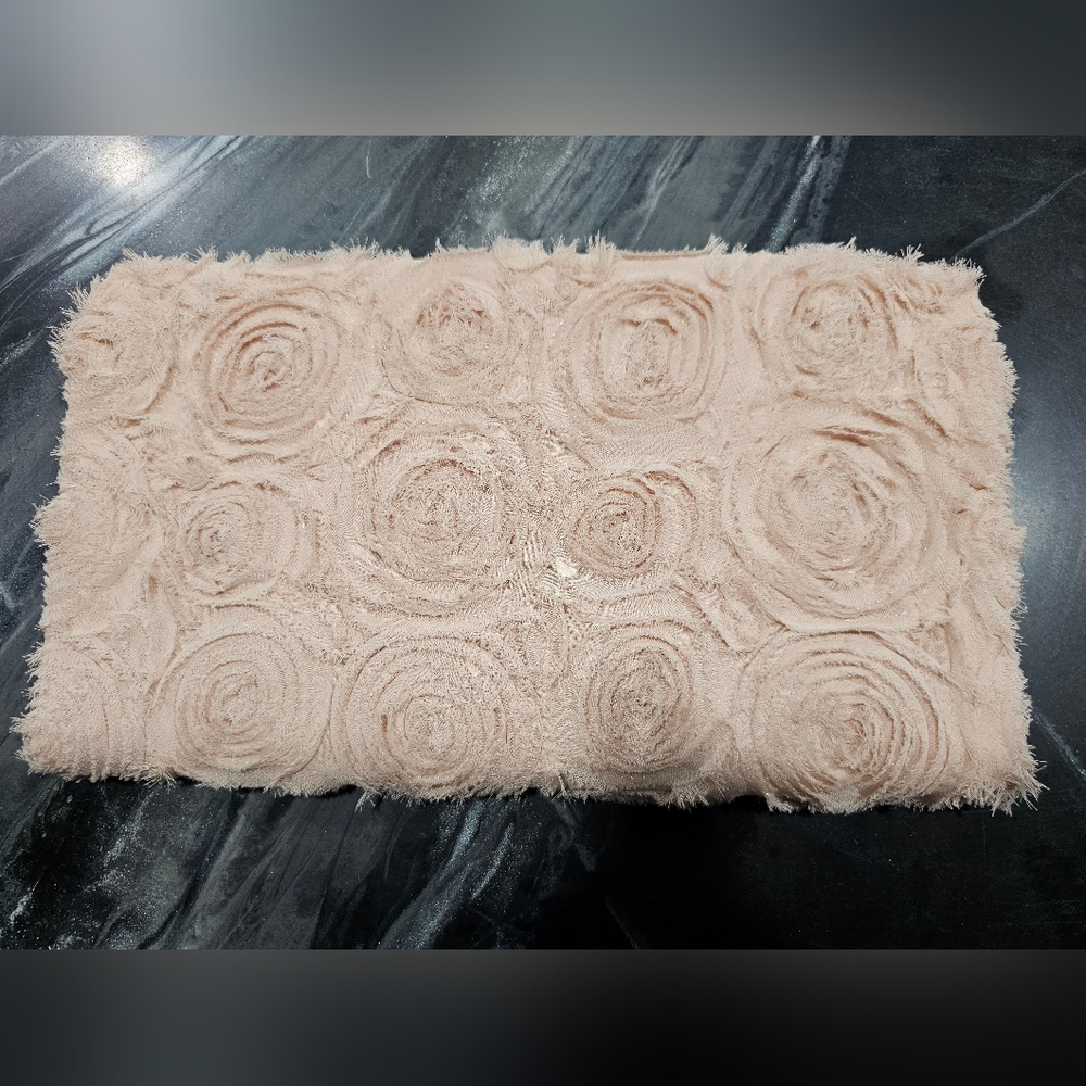 H&M Pink Floral Textured Clutch